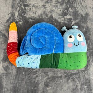 Ikea Brummig Cushion Snail Shaped Mulitcolor 35x14"  Plush Toy Retired Stuffed